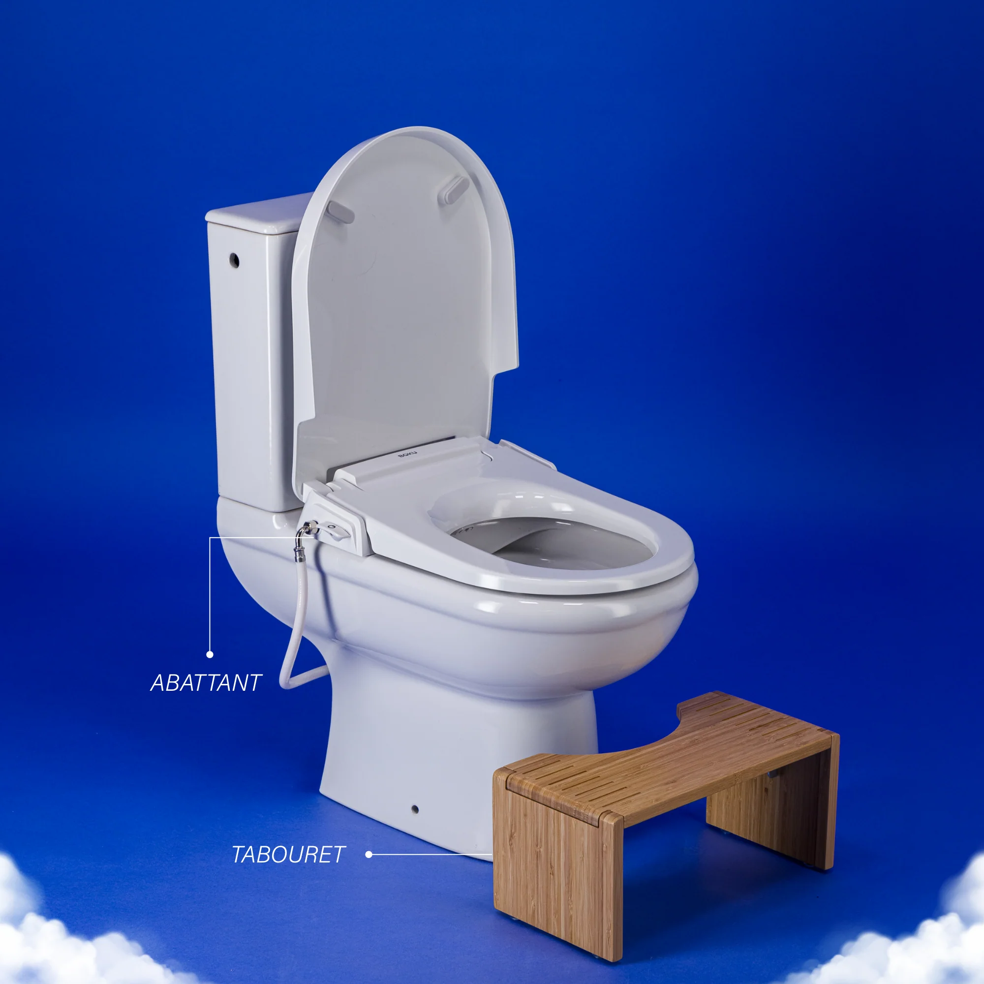 Abattant Japonais + Tabouret