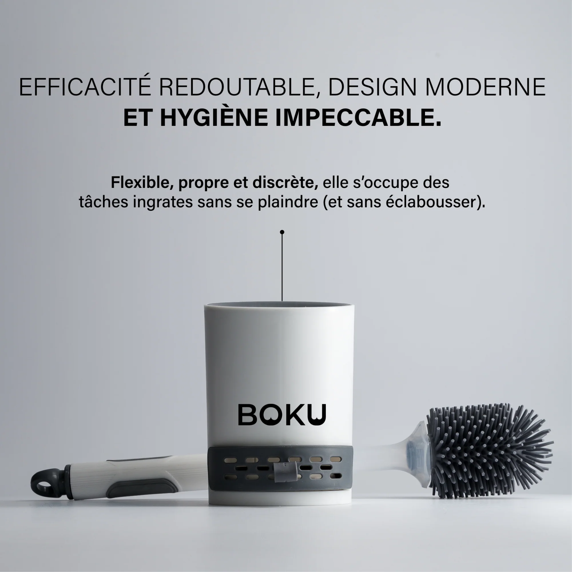Brosse de toilette BOKU + Pack de 4 palets absorbants - Image 6