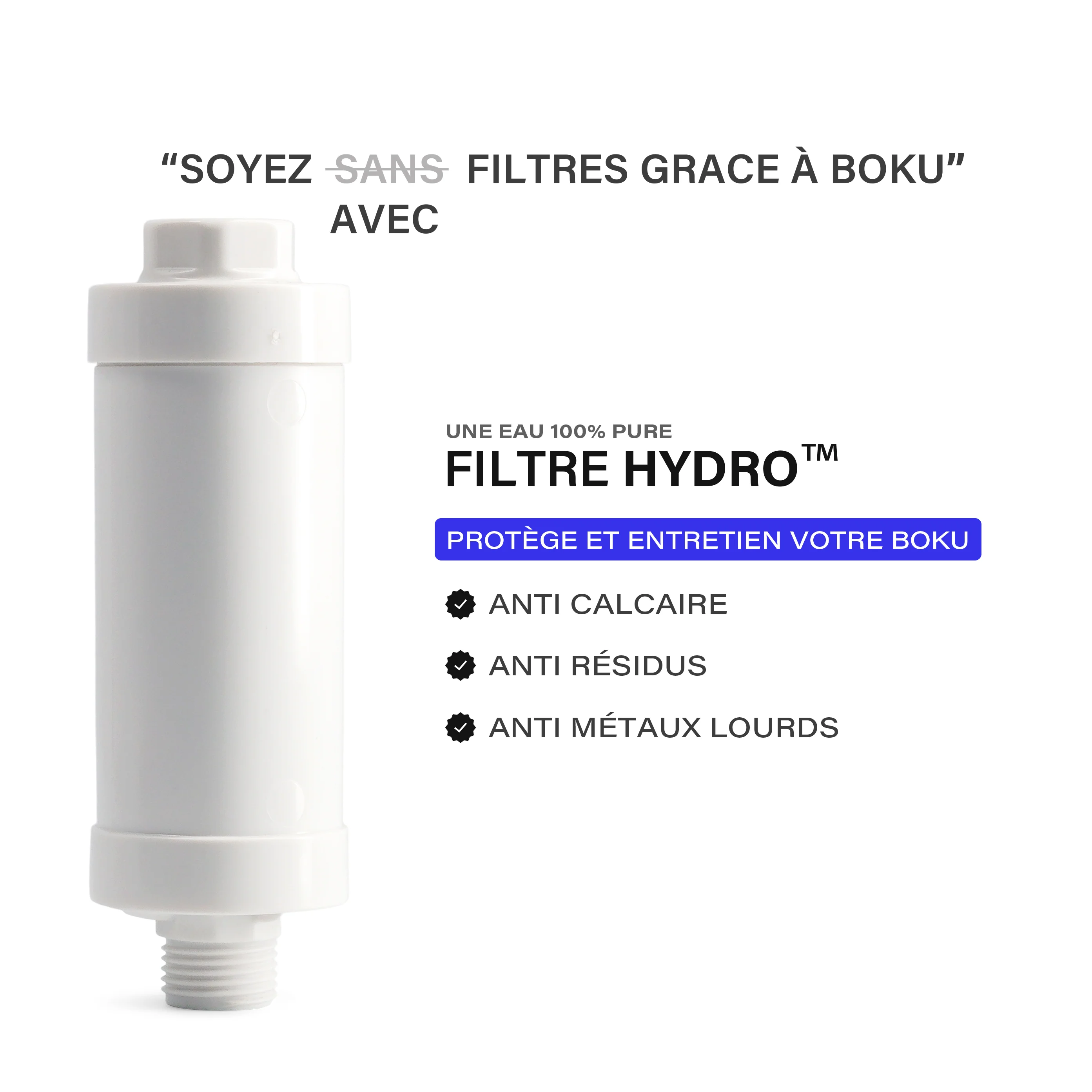 Kit Filtre Hydro™ pour abattant BOKU - Image 4