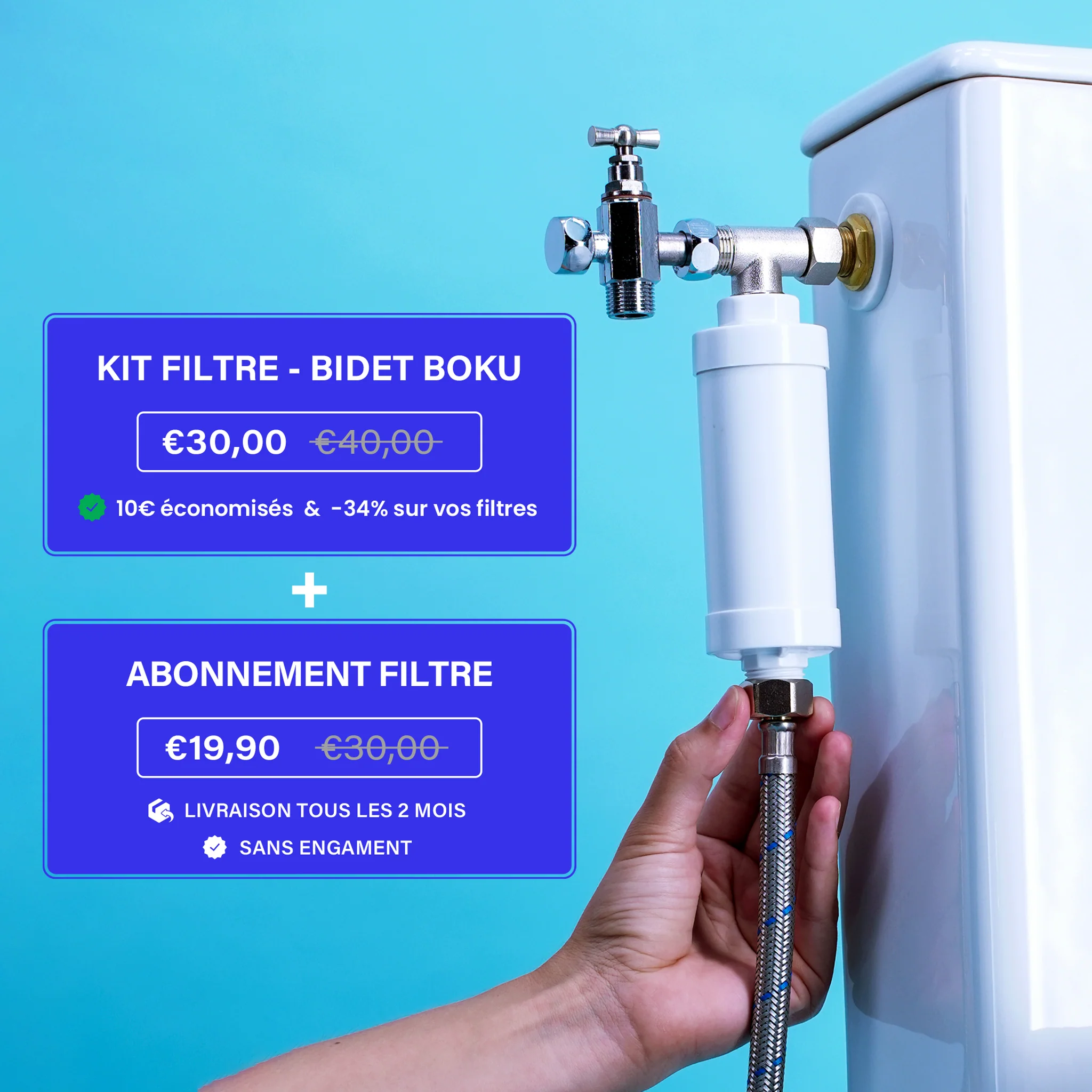 Kit Filtre Hydro™ pour abattant BOKU - Image 6