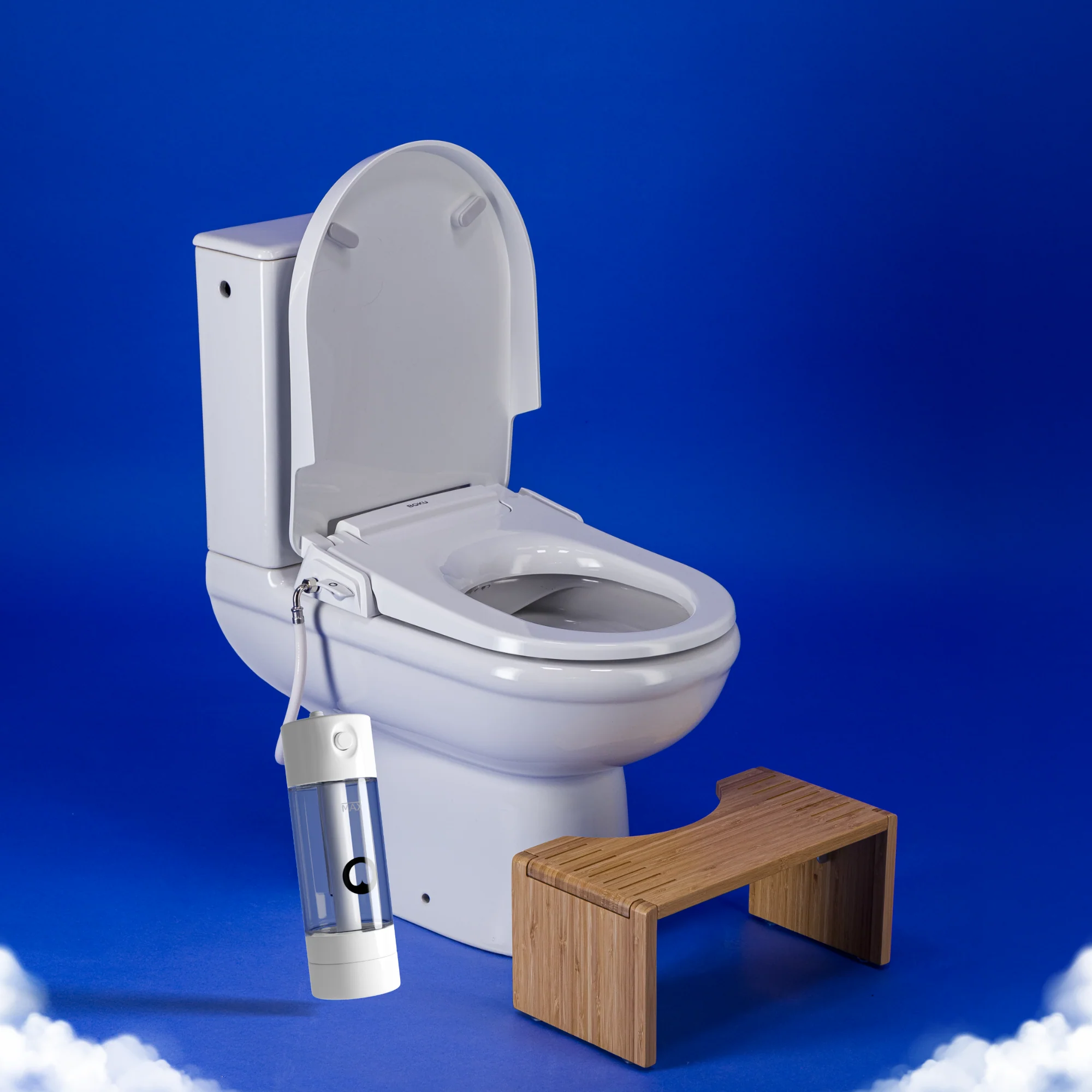 Pack de : Abattant Japonais + BOKU Mini + Tabouret